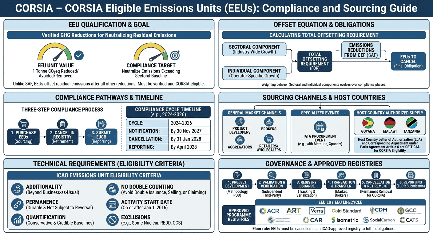 Using Offsets Under CORSIA: CORSIA Eligible Emissions Units (EEUs)